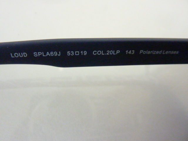 R503E　未使用品 POLICE ポリス LOUD SPLA69J 20LP 53□19 偏光サングラス ネイビー系 めがね 眼鏡ケース付き 眼鏡拭き付き　_画像6