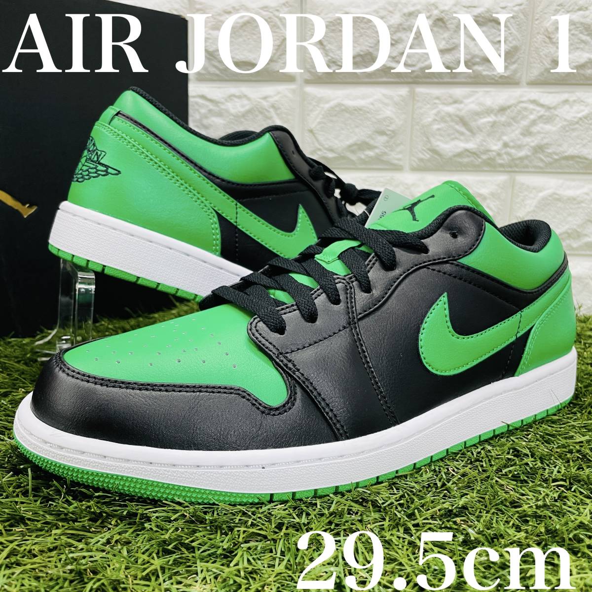ナイキ エアジョーダン1 ロー ラッキー グリーン メンズ Nike Air Jordan 1 Low AJ1 白黒緑 29.5cm 送料込み 553558-065_画像1