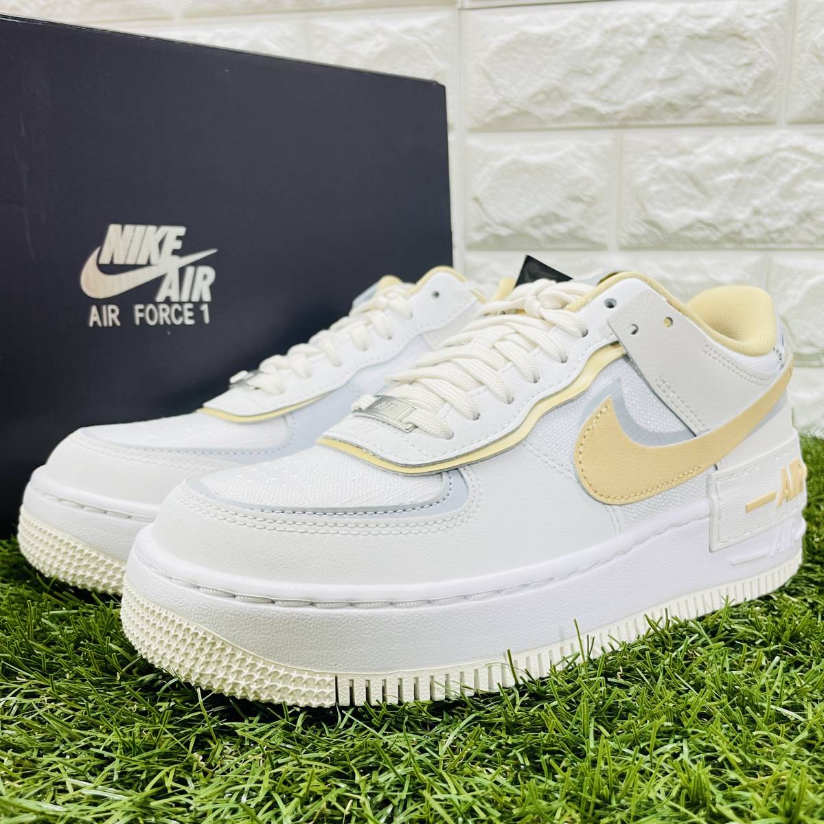 即決 ナイキ ウィメンズ エア フォース 1 シャドウ NIKE W AIR FORCE 1 SHADOW AF1 レディース 24.0cm 送料込み DV7449-100_画像2