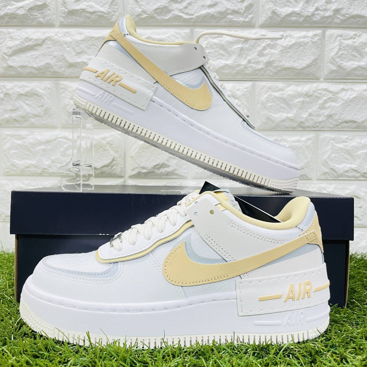 即決 ナイキ ウィメンズ エア フォース 1 シャドウ NIKE W AIR FORCE 1 SHADOW AF1 レディース 23.5cm 送料込み DV7449-100_画像4