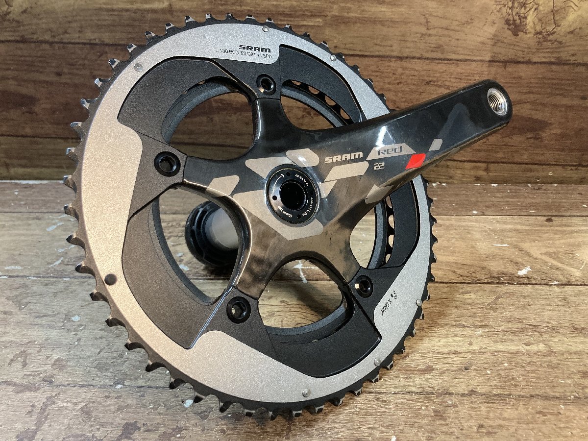 FW164 スラム SRAM レッドRED 22 クランクセット 172.5mm 53/39T PCD130_画像1