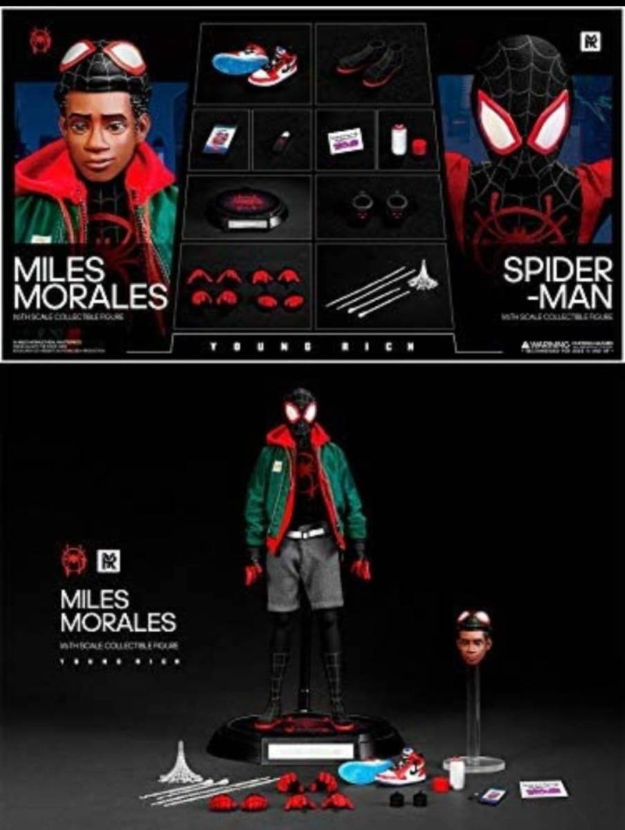 * new goods 1/6 YOUNGRICHToys mile z*mo RaRe s Spider-Man action figure Spider bar sma- bell 