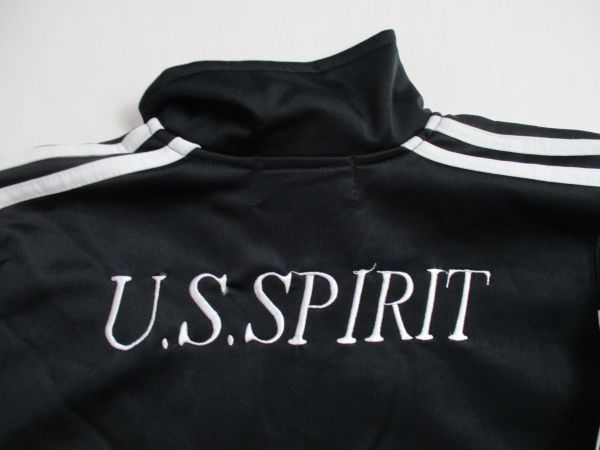 BE410[U.S SPIRIT* american Spirit ] Logo вышивка спорт жакет мужчина женщина . чёрный 95