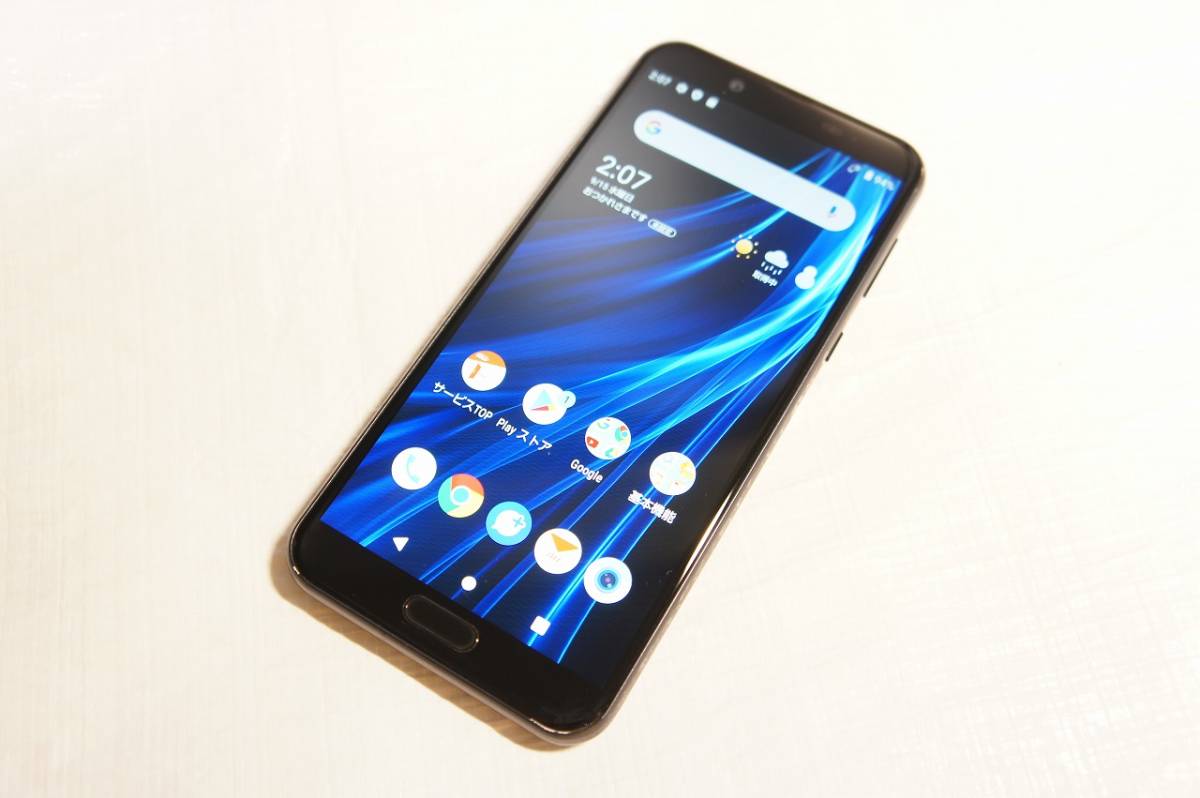 SHARP AQUOS Sense2 au SHV43 ニュアンスブラック RAM 3GB USB Type-C