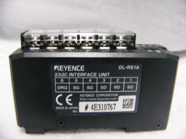 ★動作保証美品★ KEYENCE DL-RS1A センサ用RS-232C通信ユニット (端子覆い透明カバー無)_画像2