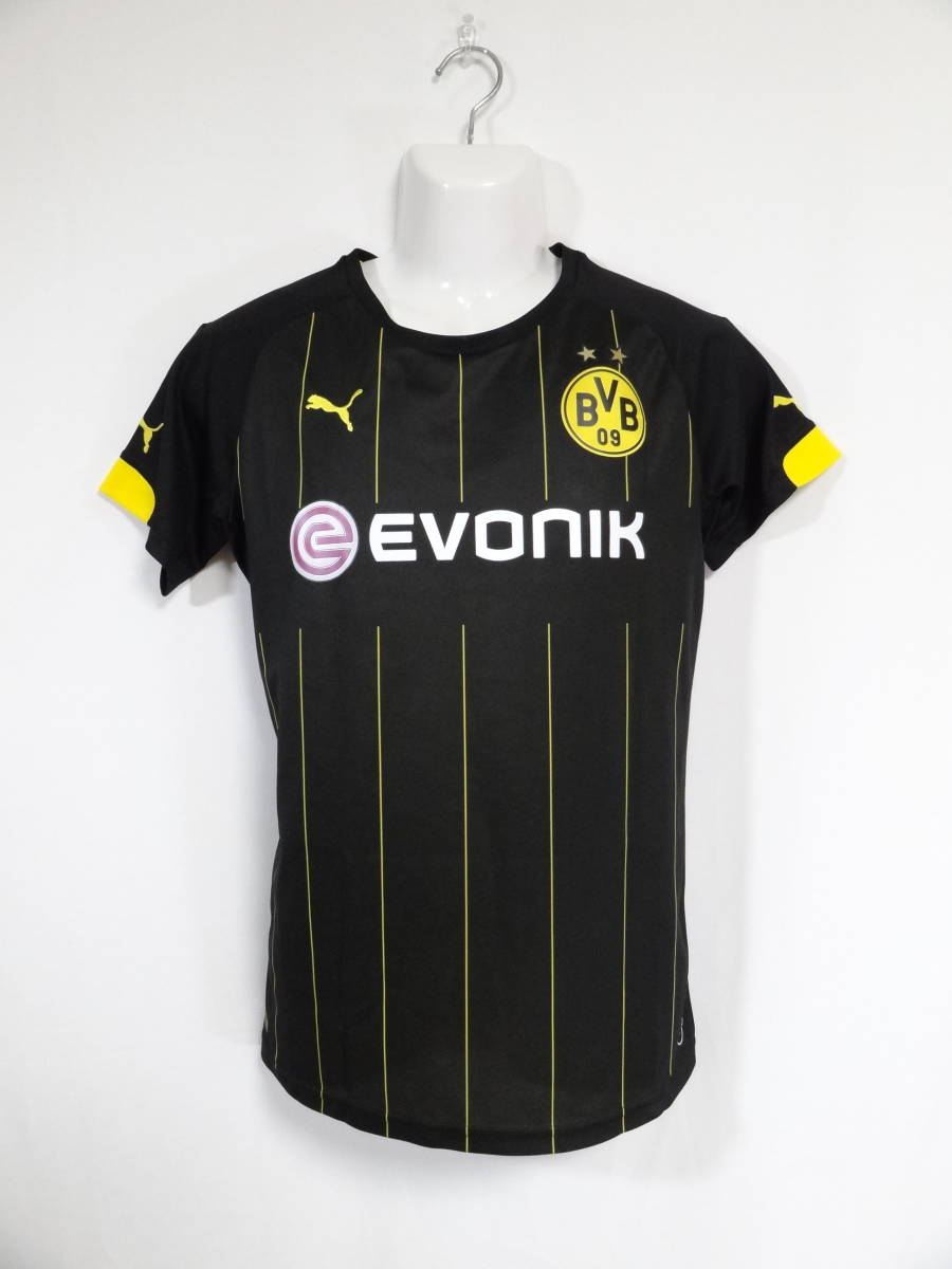 ドルトムント 14/15 アウェイ ユニフォーム 美品 レディース M プーマ PUMA 送料198～ Dortmund 黒 ブラック_画像1