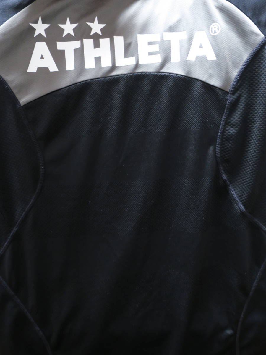 アスレタ ATHLETA プラクティスシャツ M 送料無料 フットサル サッカー トレーニングウェア ユニフォーム シャツ 黒 ブラック_画像7