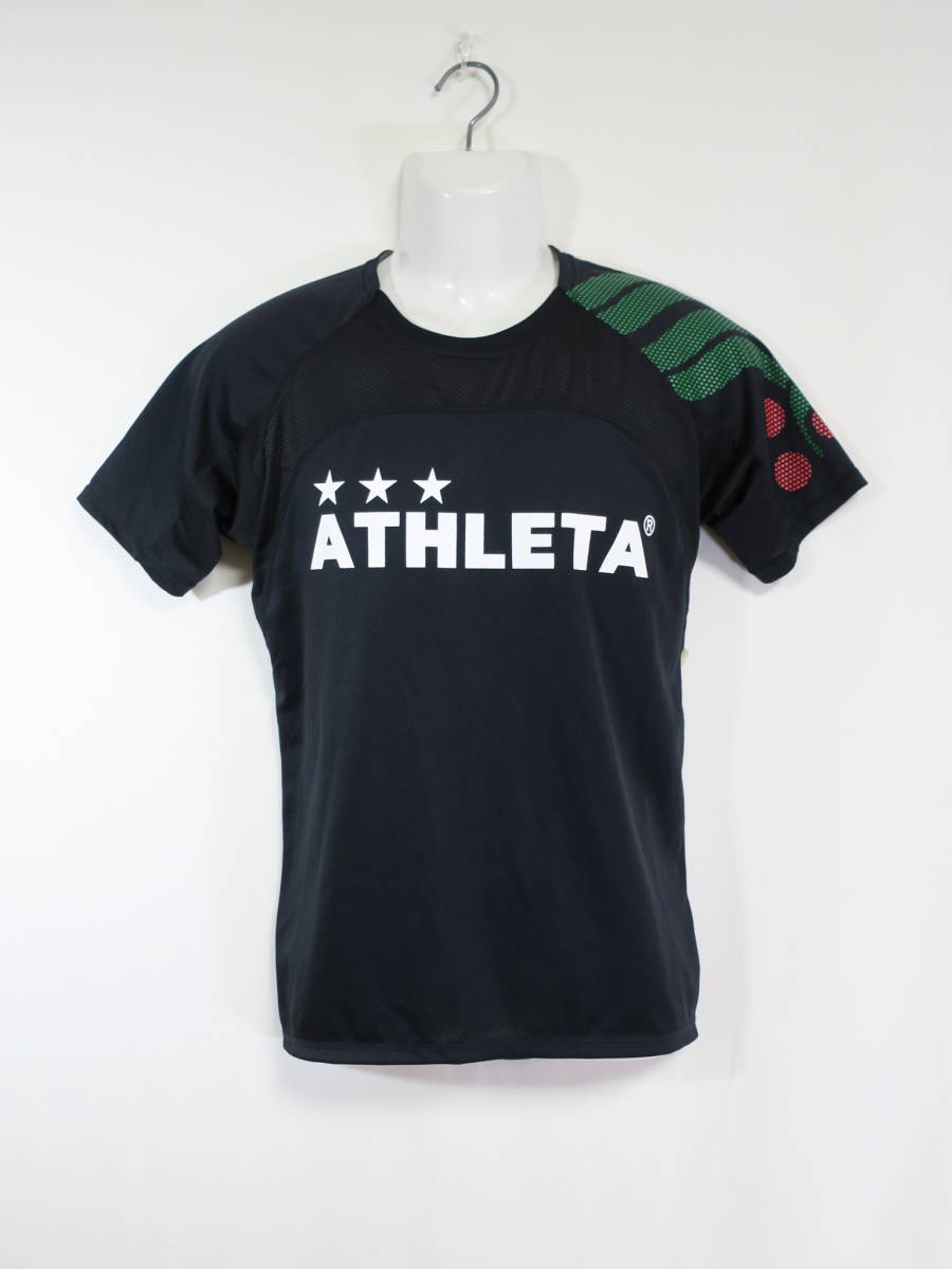 アスレタ ATHLETA プラクティスシャツ M 送料無料 フットサル サッカー トレーニングウェア ユニフォーム シャツ 黒 ブラック_画像1