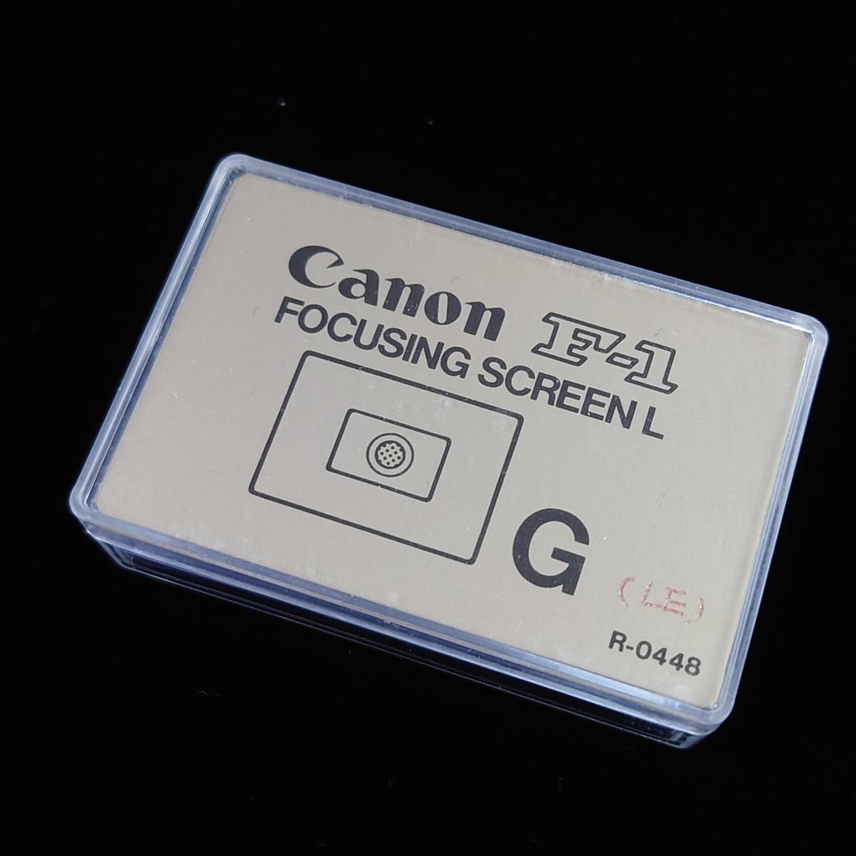 美品 Canon F-1用 FOCUSING SCREEN L G マイクロプリズム式小口径用 フォーカシングスクリーン 旧F-1 キヤノン ②_画像1