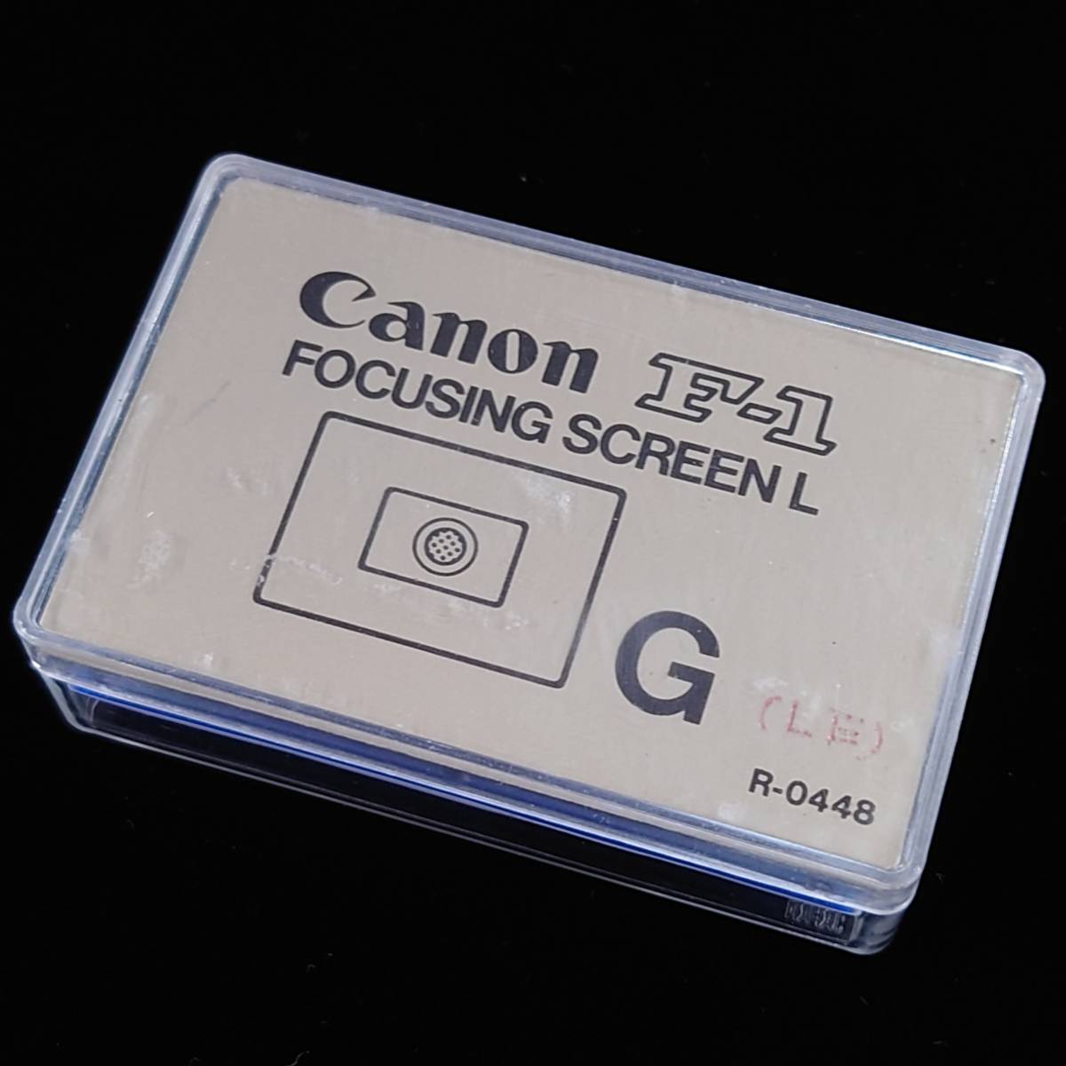 美品 Canon F-1用 FOCUSING SCREEN L G マイクロプリズム式小口径用 フォーカシングスクリーン 旧F-1 キヤノン ④_画像1