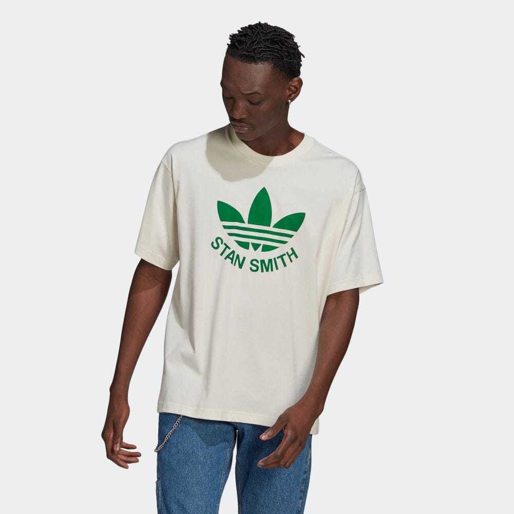 o アディダス ロゴ スタンスミス アディダス STAN SMITH adidas Tシャツ スニーカー 靴 テニス ウィンブルドン ジェンダー オーガニック_画像5