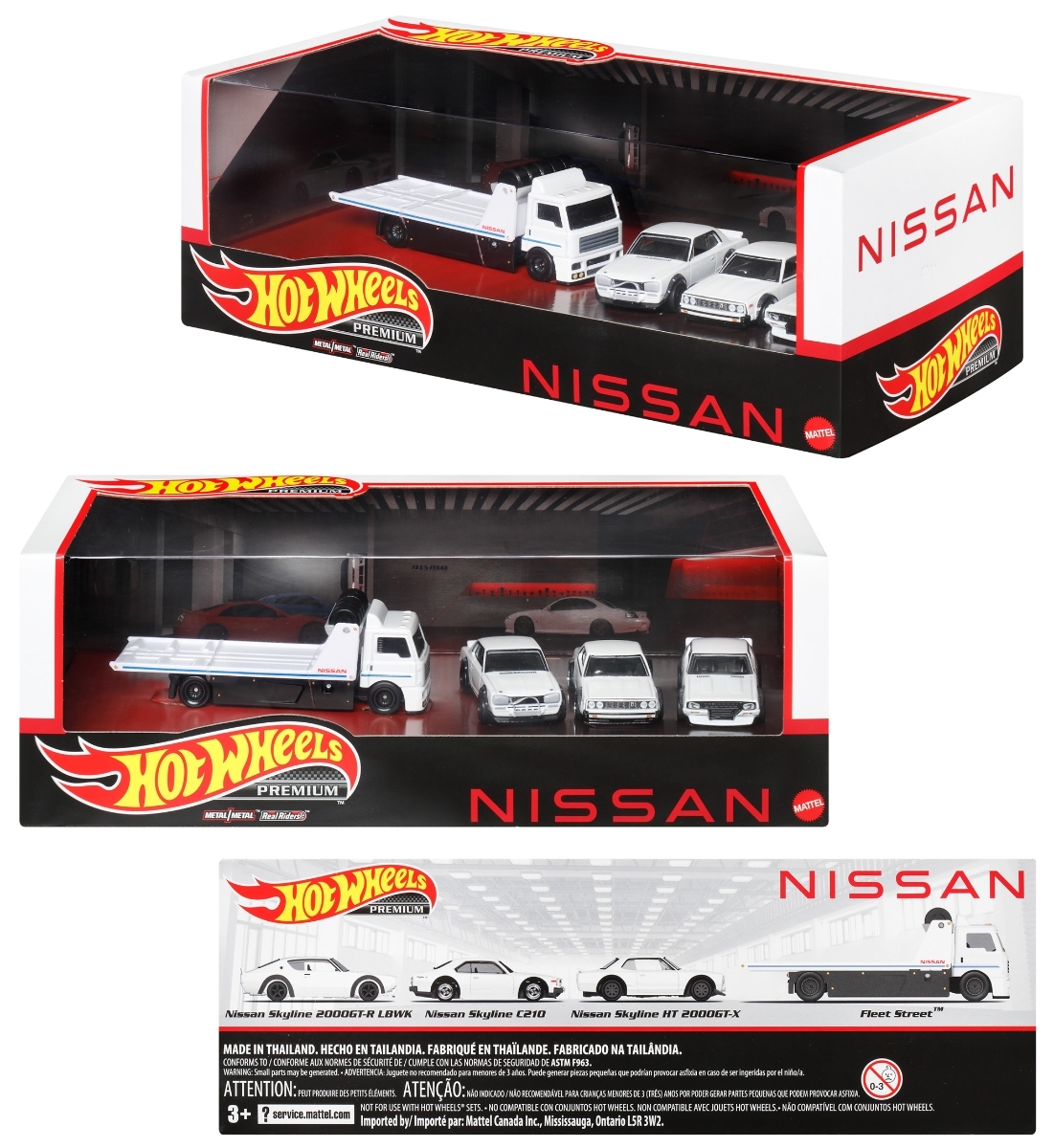 4台セット 日産 スカイライン 2000GT-R LBWK Nissan Skyline C210 2000GT-X トラック野郎 トランスポーター 改造カスタム旧車 暴走族_画像6