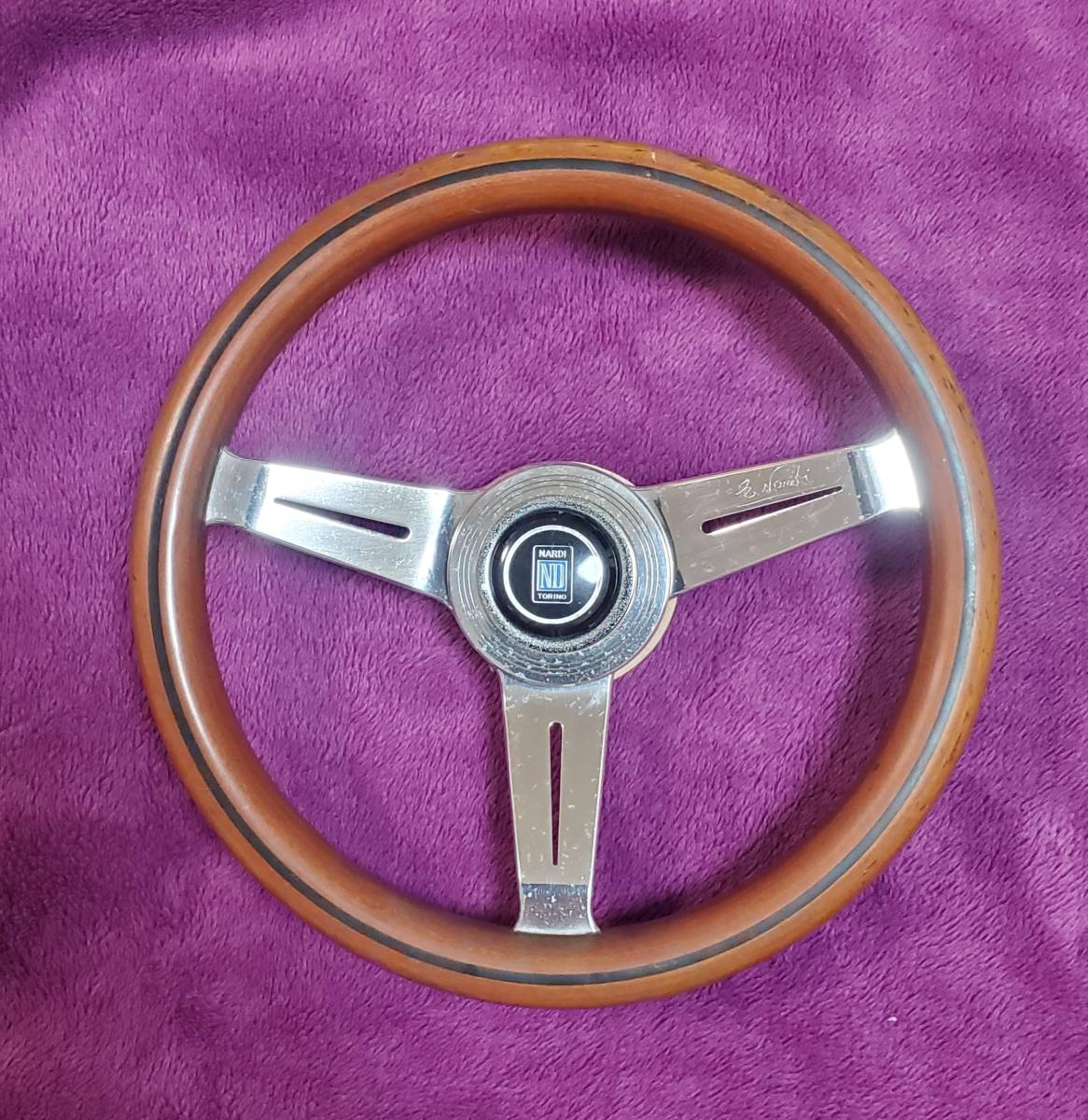 アクティ　street　HONDA　ストリート　ナルディ　Nardi　小径　希少品　32.5パイ　廃盤モデル　ヴィンテージ　旧車　当時物　リング付き_画像1