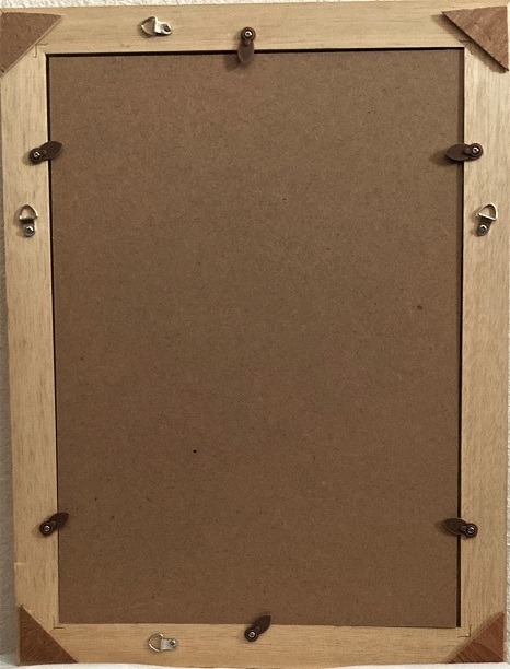 額縁 木製枠 硝子付き 27.3×36cm_画像2