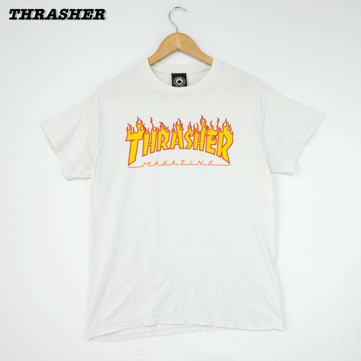 THRASHER MAGAZINE T-Shirts M T203 スラッシャー マガジン フレーム Tシャツ_画像1