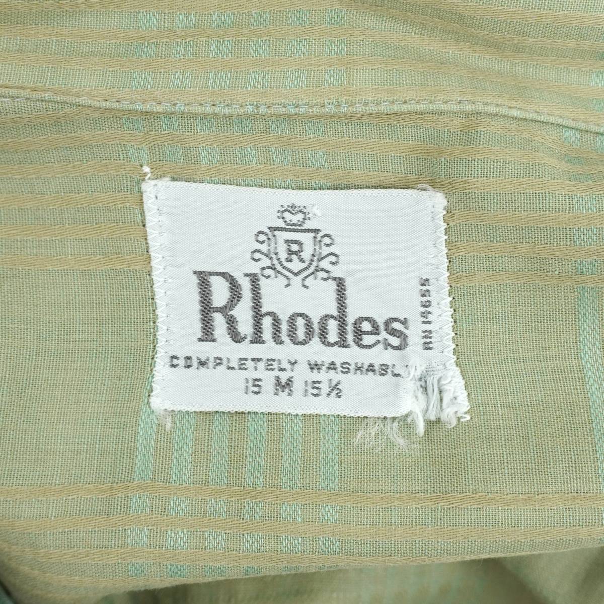 Rhodes Shirts 1950s 1960s M SHIRT23148 Vintage ロードス オープンカラーシャツ 1950年代 1960年代 ヴィンテージ ボックスシルエット_画像9
