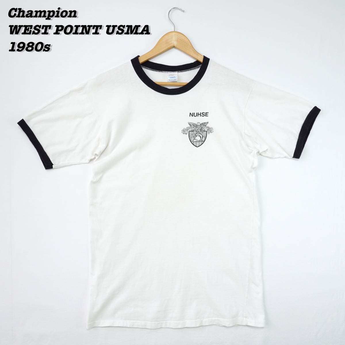 【限定製作】 Tシャツ チャンピオン Vintage USMA POINT WEST T212 44 1980s T-Shirts Champion 1980年代 ヴィンテージ ミリタリー 半袖Tシャツ