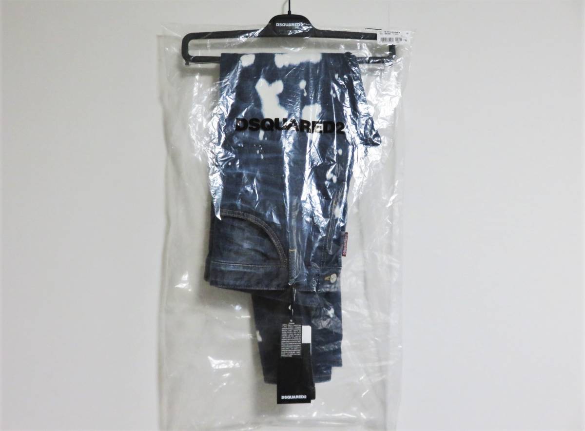 定価9.6万 新品 DSQUARED2 BLEACH SPLASH COOL GUY JEAN 50 イタリア製 SEXY TWIST ディースクエアード ジーンズ ペンキ デニム パンツ_画像9