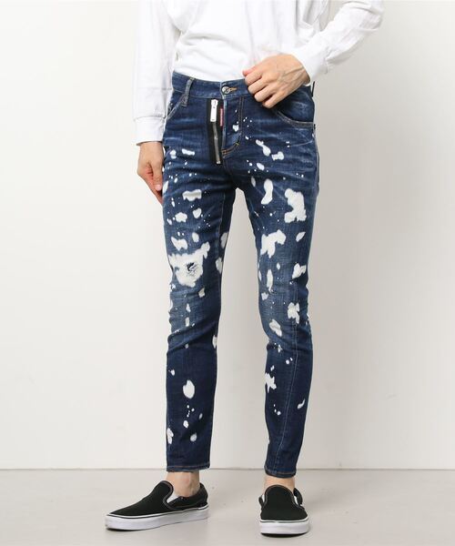 定価9.6万 新品 DSQUARED2 BLEACH SPLASH COOL GUY JEAN 50 イタリア製 SEXY TWIST ディースクエアード ジーンズ ペンキ デニム パンツ_画像10