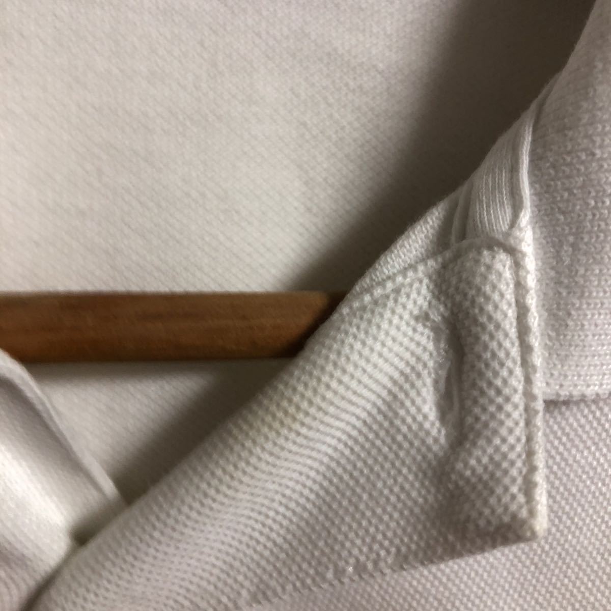 【古着】polo by Ralph Lauren 半袖ポロシャツ　ホワイト　xsサイズ　ラルフ_画像6
