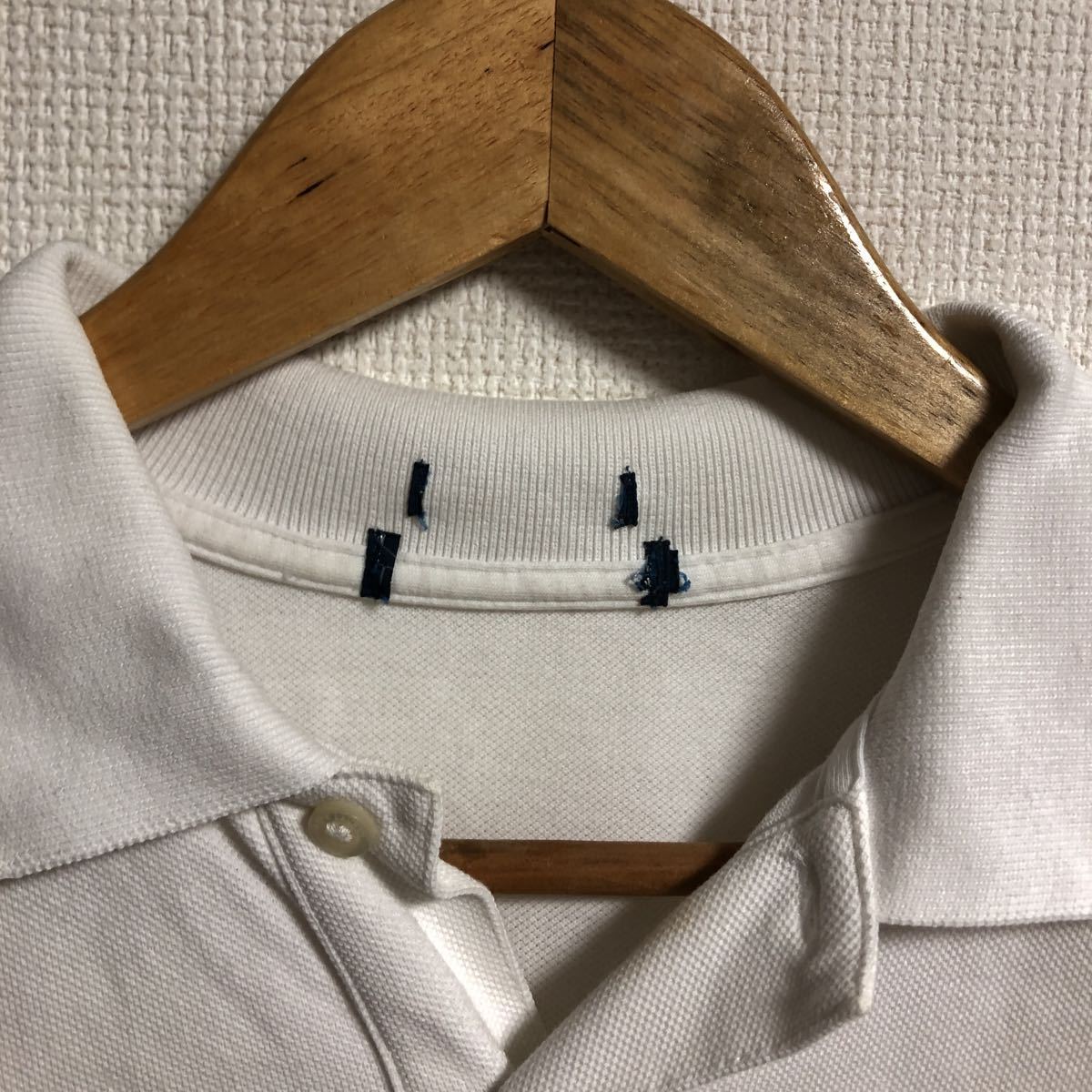【古着】polo by Ralph Lauren 半袖ポロシャツ　ホワイト　xsサイズ　ラルフ_画像5