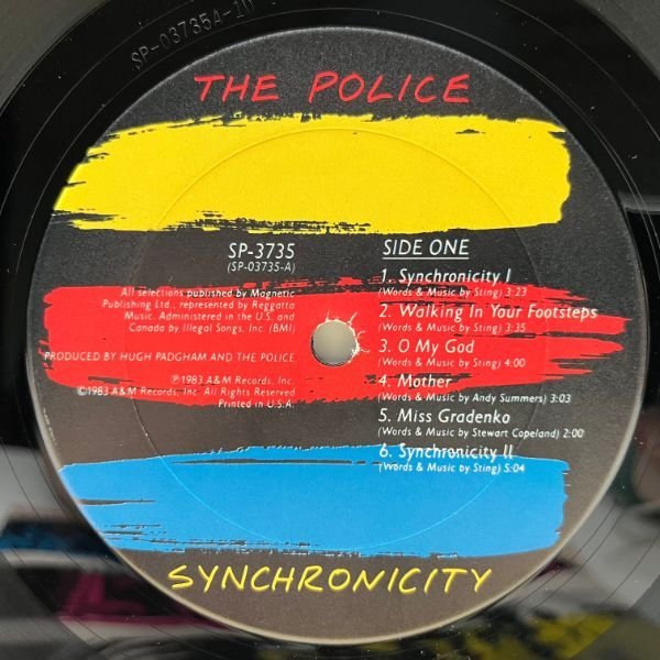 【CRC, Club Edition】USオリジナル THE POLICE Synchronicity ポリス／シンクロニシティ LP 珍しいコロンビア・プレス_画像3