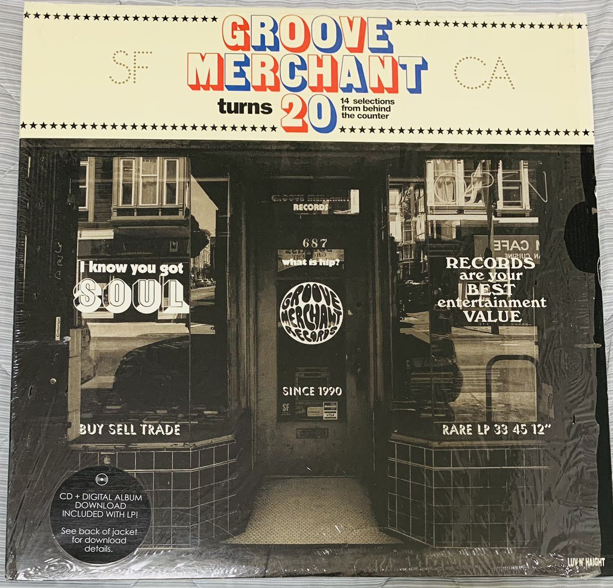 V.A. / GROOVE GROOVE MERCHANT TURNS 20: 14 SELECTIONS FROM BEHIND THE COUNTER / (2LP) /LUV N' HAIGHT soul funk disco rare groove_画像1