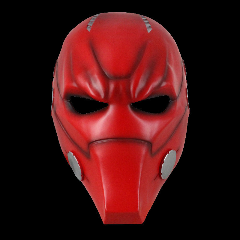 新品 コスプレ小物 小道具 仮面 お面 マスク ハロウィンCOSPLAY用品 しっかりした素材の良品 Red Hood Arkham Knight