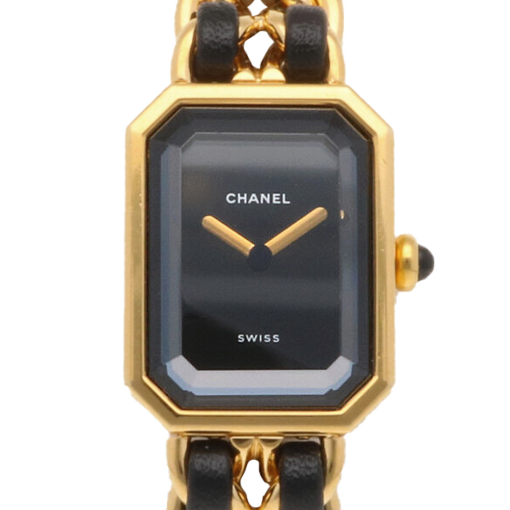 最上の品質な シャネル プルミエール M 腕時計 GP H0001 クオーツ 1年保証 【中古】 プルミエール