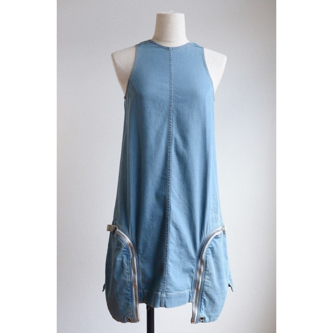 Sサイズ RICK OWENS DRKSHDW SS2020 TANK CARGO MINIDRESS col.BLUE size.S