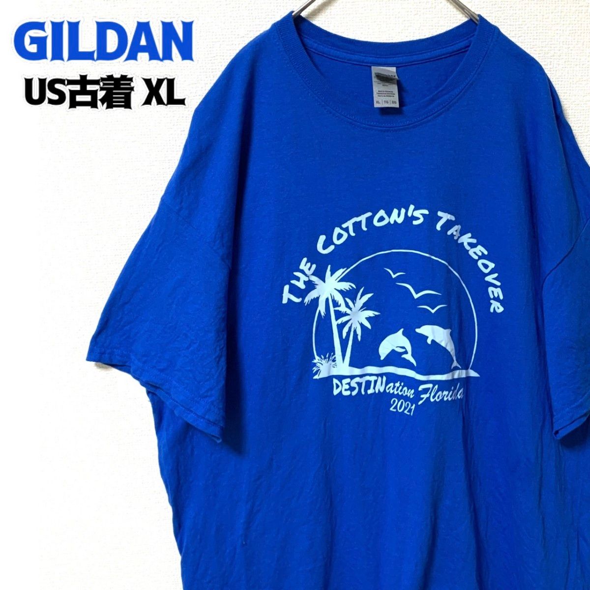 US古着 GILDAN ギルダン 半袖Tシャツ プリント ロンダ ゆるだぼ XL