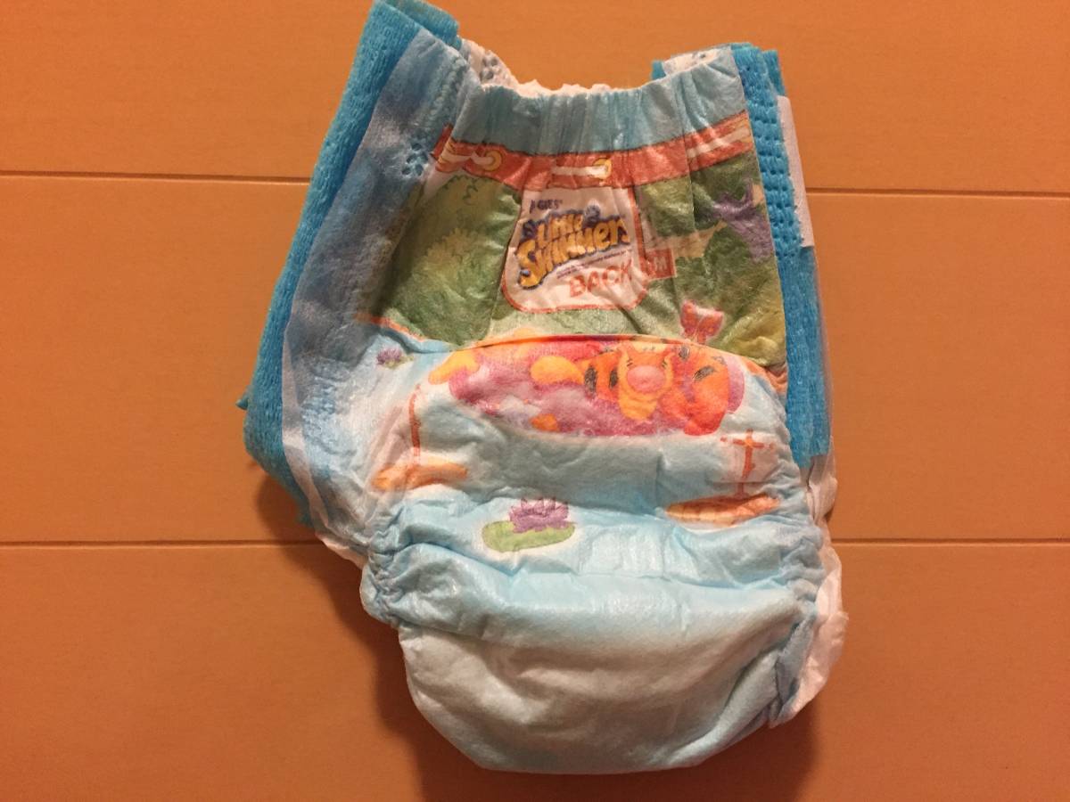 *0 HUGGIES LITTLE SWIMMERS Winnie The Pooh Tiger playing in water pool swimming Homme tsu pants M 11~15KG ③ 0*