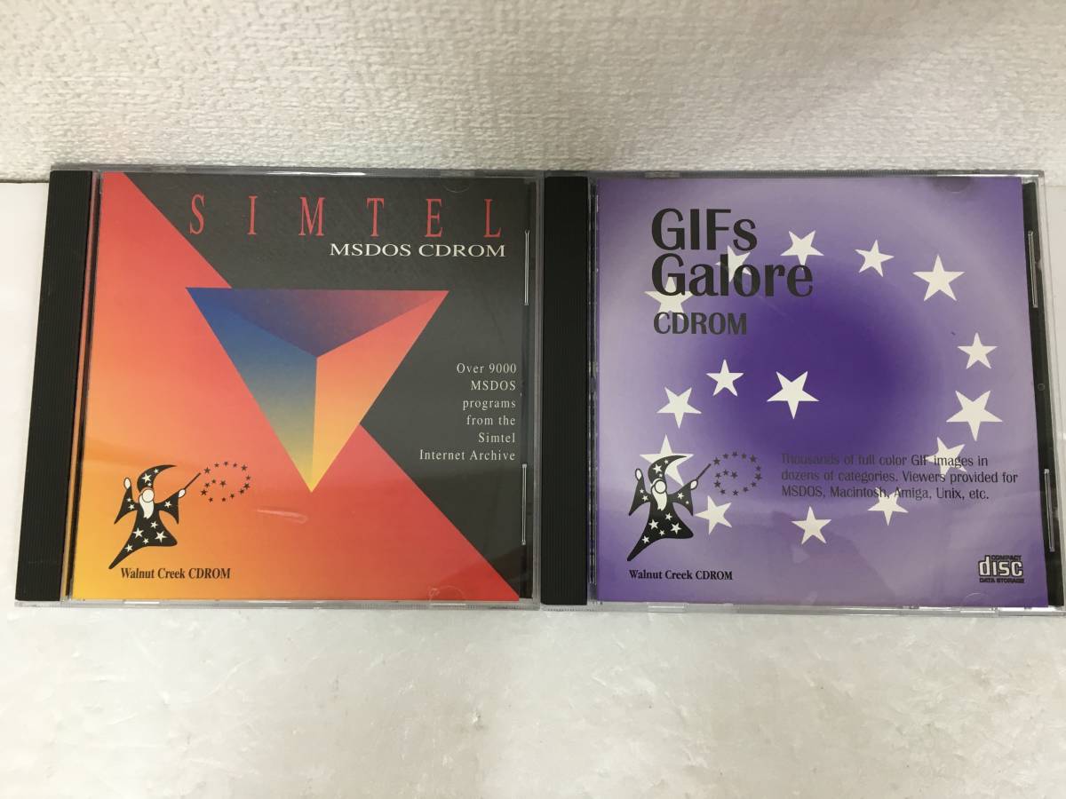 *0D889 MSDOS CDROM SIMTEL 1996 OCT GIFs Galore 1992 2 pieces set 0*