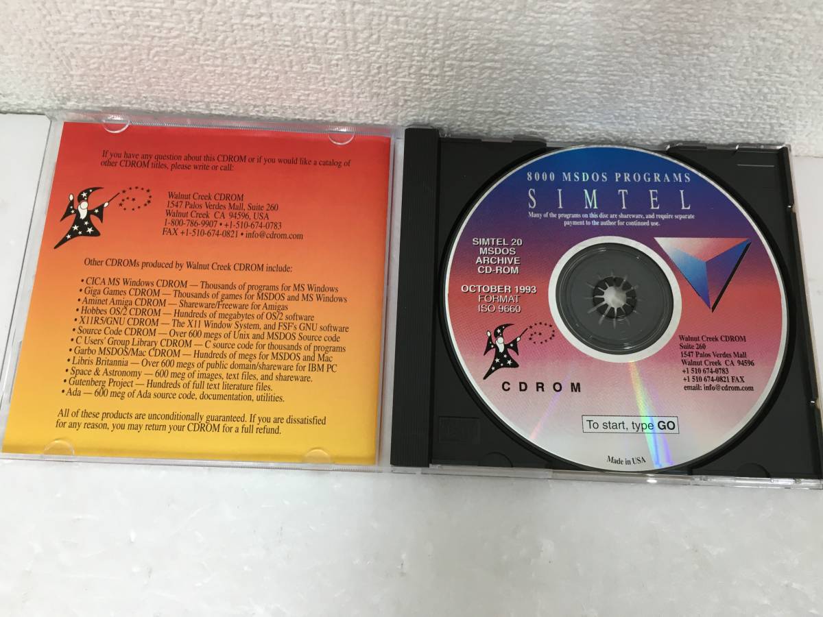 *0D889 MSDOS CDROM SIMTEL 1996 OCT GIFs Galore 1992 2 pieces set 0*