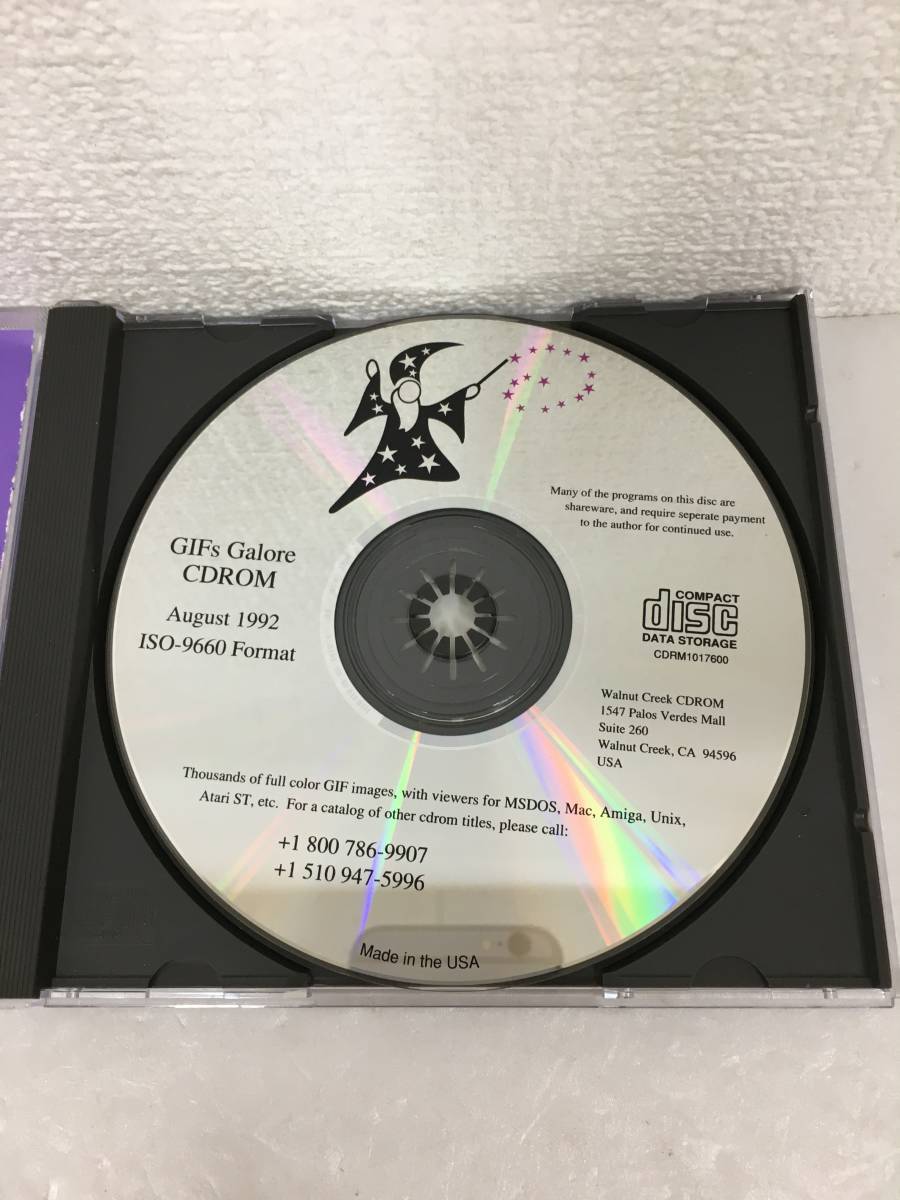 *0D889 MSDOS CDROM SIMTEL 1996 OCT GIFs Galore 1992 2 pieces set 0*