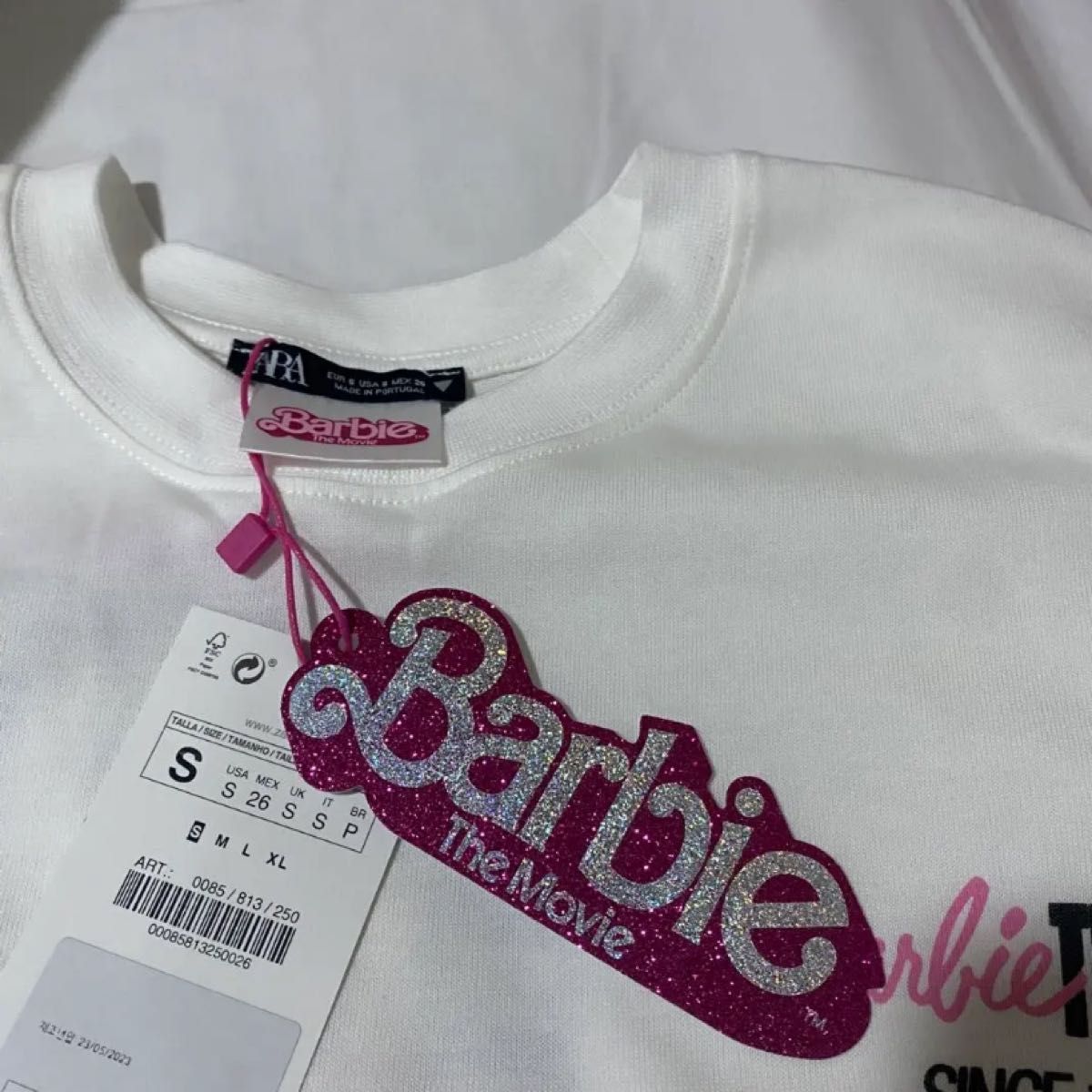 Barbie バービーZARA ザラ　コラボtシャツ 半袖　レディース