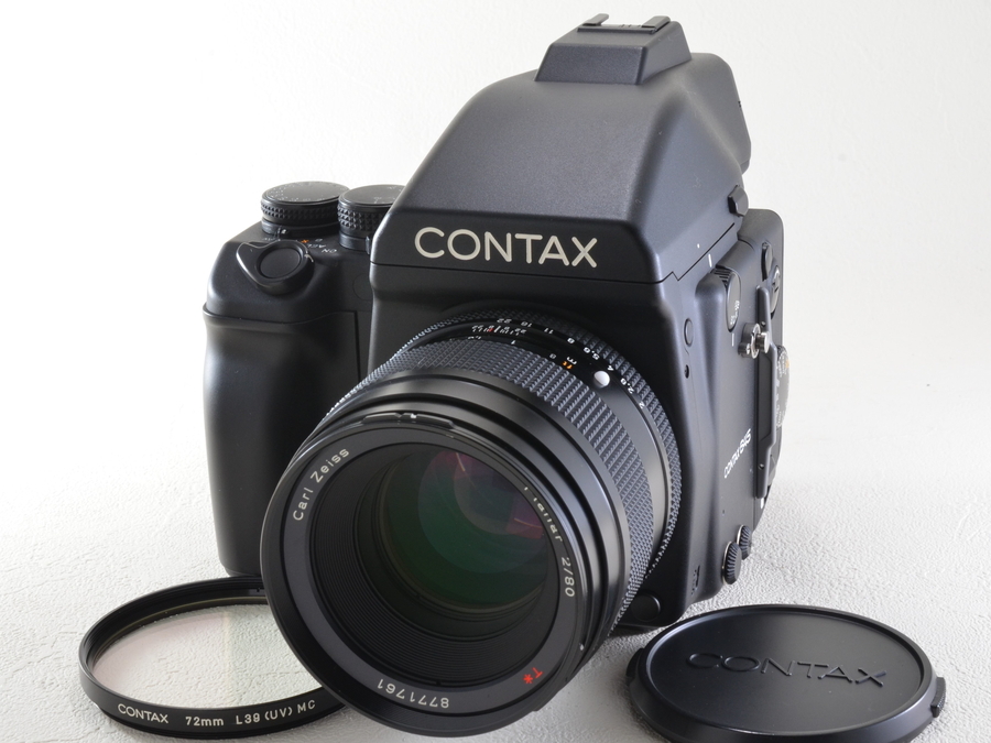 [美品] CONTAX (コンタックス) 645 / Carl Zeiss T* Planar 80mm F2 / MFB-1 （23237N）