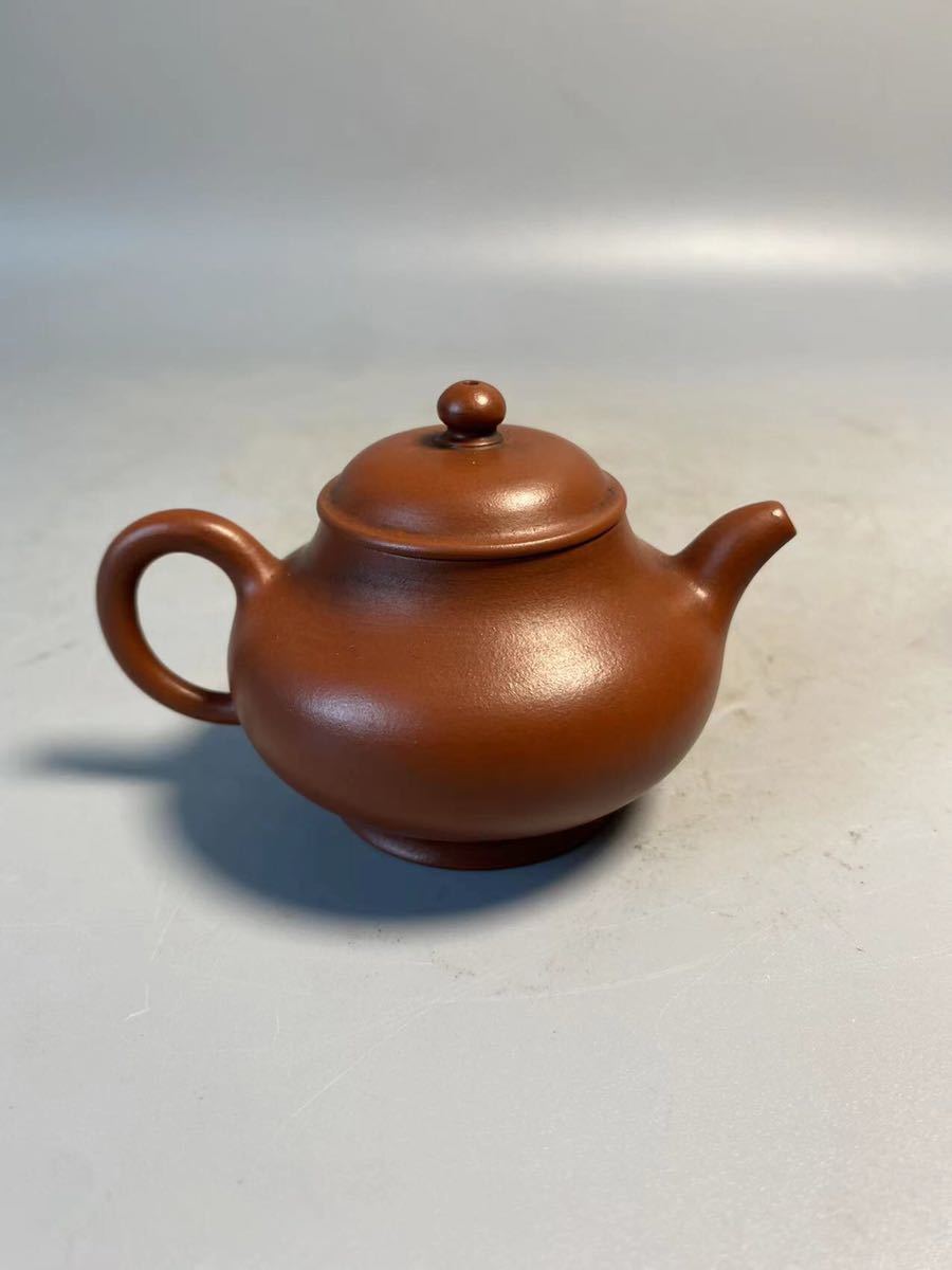 旧家蔵出清時代陶磁器朱泥紫泥急須唐物時代物茶壷煎茶道具中国宜興紫砂