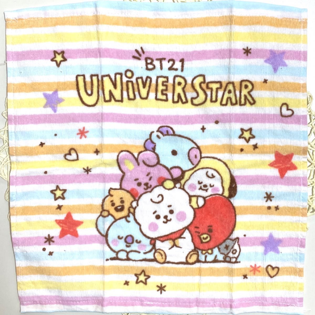 新品　未使用　BT21　フェイスタオル　ハンドタオル　ALL　TATA　2点