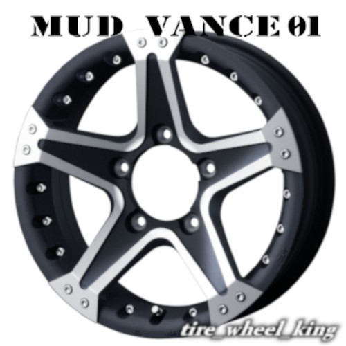 送料無料◎Weds/ウェッズ MUD VANCE 01 マッドヴァンス ゼロワン 16×5.5J 5/139.7 +22 マットブラックポリッシュ◎4本価格◎