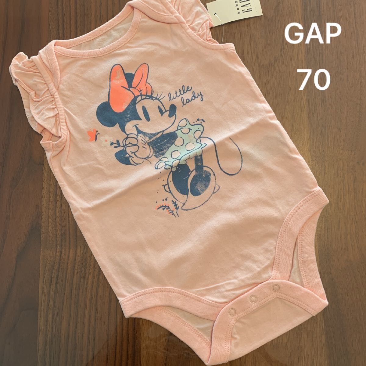 【新品】baby GAP ベビー ギャップ Disney ミニー ミニーちゃん ロンパース 70cm ボディシャツ 肌着