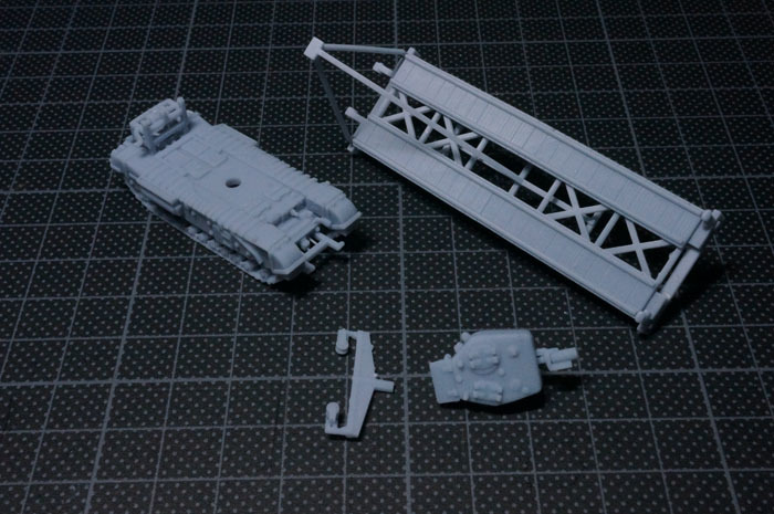 1:144 WWII British Churchill SBG (Small Box Girder Assault Bridge) (レジンキット)　未組み立て・未塗装 CGD_画像1