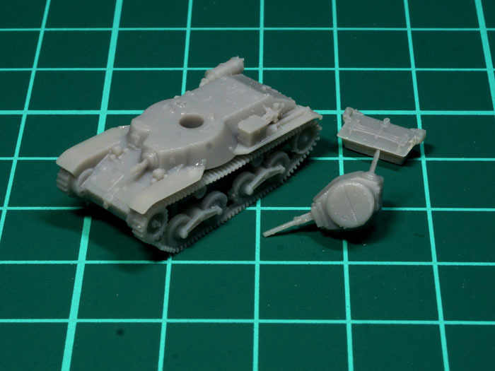 1:144 WWII IJA Type 95 Ha-Go Light tank with Regular suspension (レジンキット)　未組み立て・未塗装 CGD_画像1