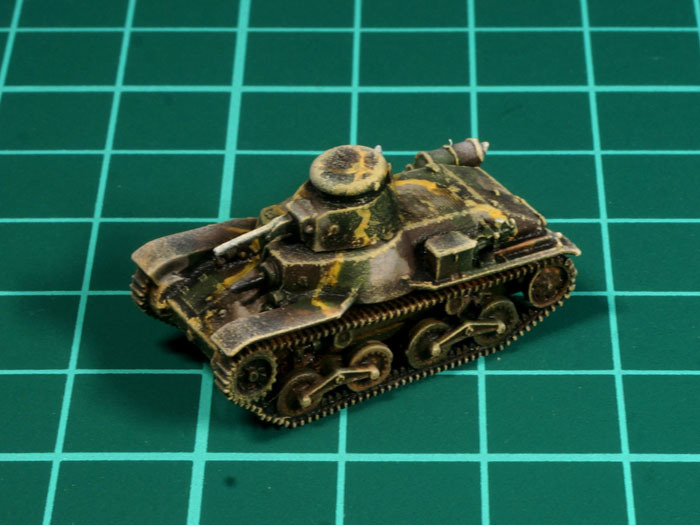 1:144 WWII IJA Type 95 Ha-Go Light tank with Regular suspension (レジンキット)　未組み立て・未塗装 CGD_画像9