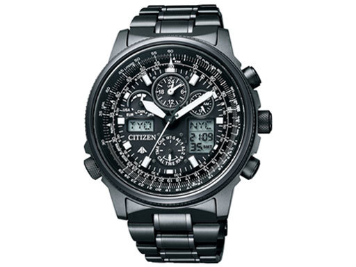 CITIZEN プロマスター JY8025-59E 黒チタン 電波ソーラー デジアナ