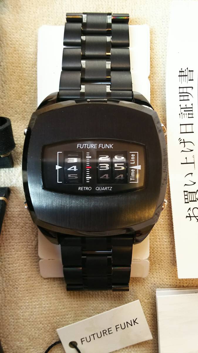 【FUTURE FUNK FF101-BK-LBK ドラム型 メカデジ 黒】