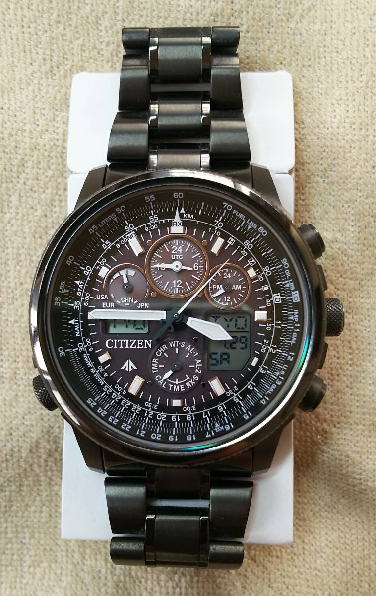 CITIZEN プロマスター JY8025-59E 電波ソーラー 黒チタン デジアナ