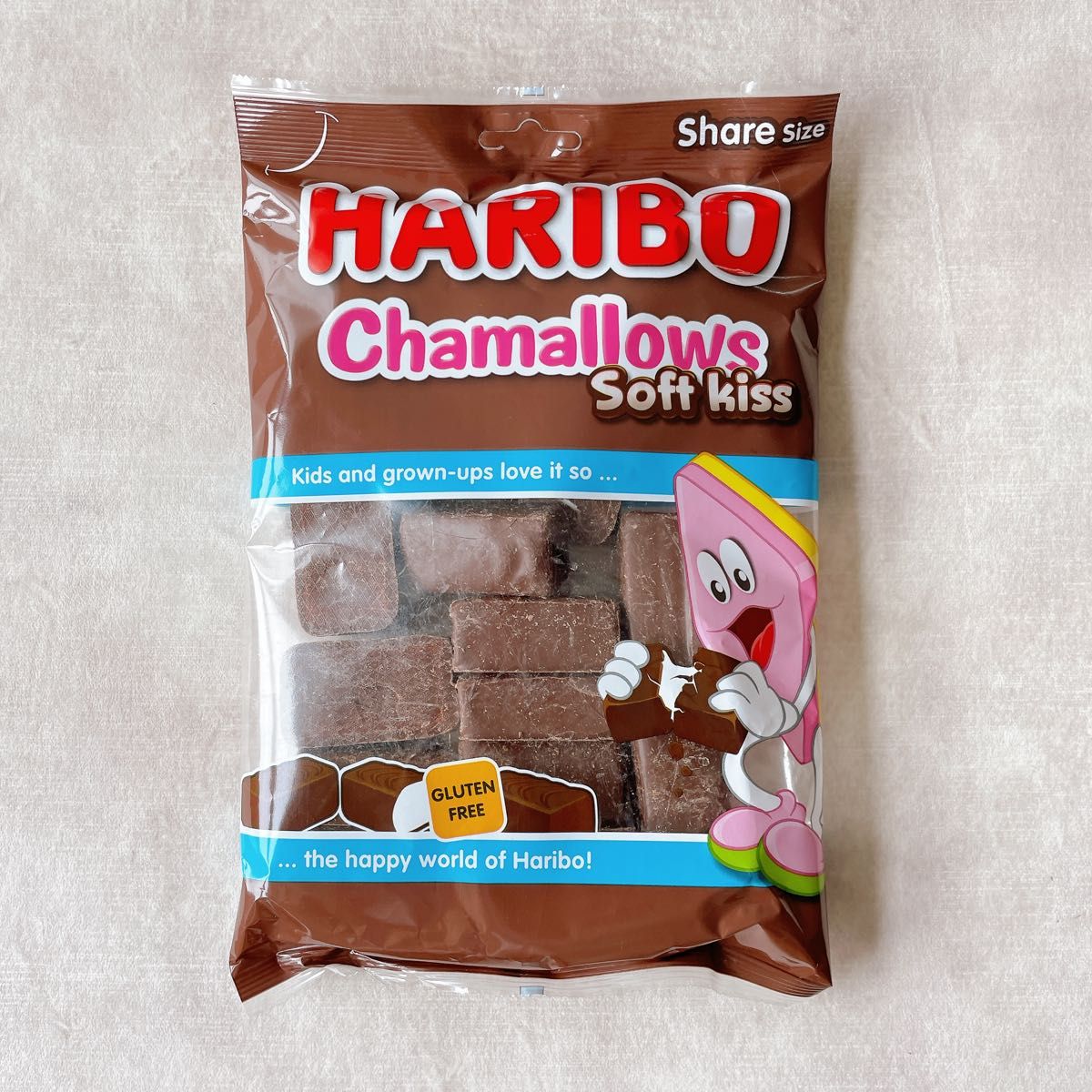 HARIBO【日本未販売】chamallows soft kiss 200g チョコ HARIBO【日本未販売】chamallows soft kiss 200g チョコ