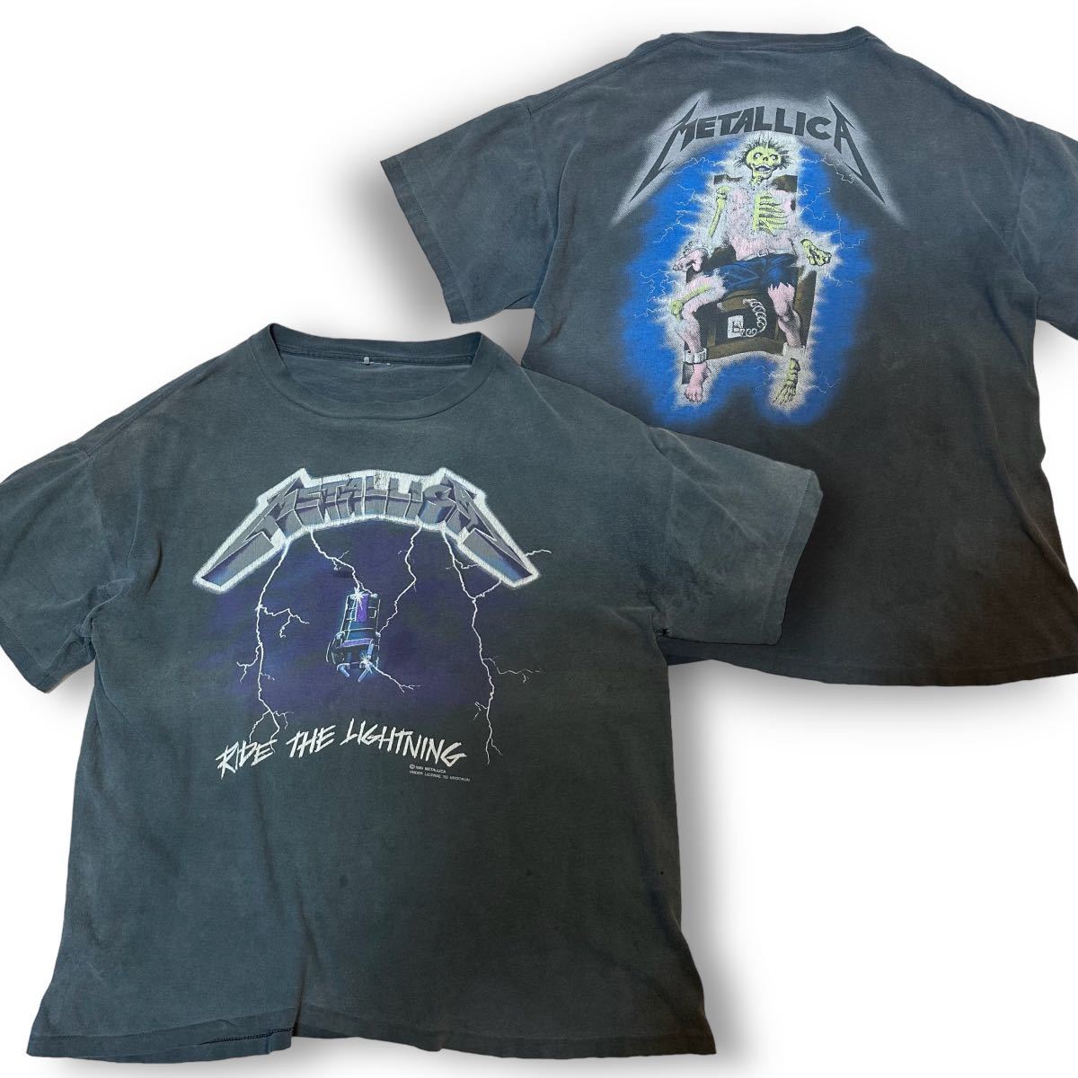 ☆89年 コピーライト METALLICA RIDE THE LIGHTNING 80's VINTAGE 当時