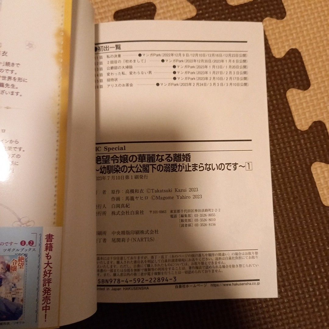 絶望令嬢の華麗なる離婚　幼馴染の大公閣下の溺愛が止まらないのです　１ 